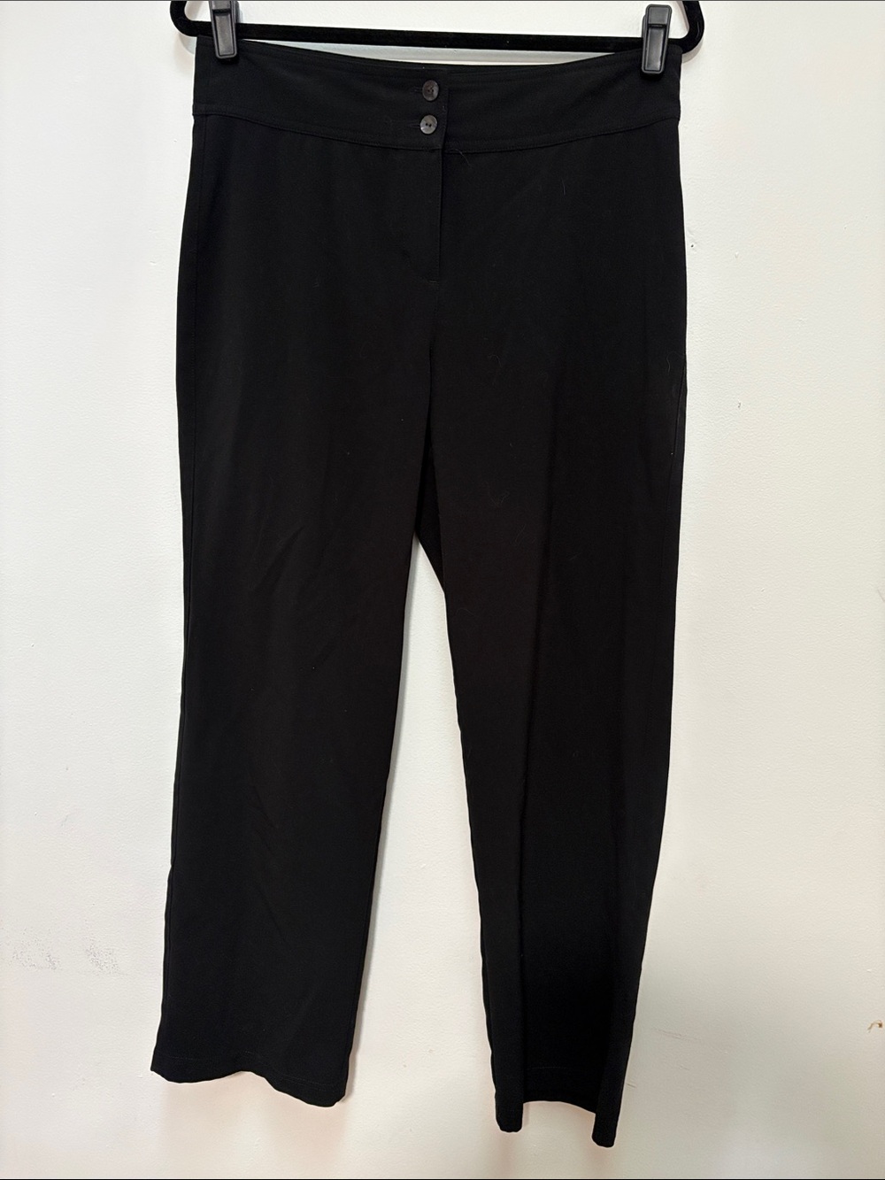 Black Chico’s Straight Leg Trousers Sz 0.5 (6)